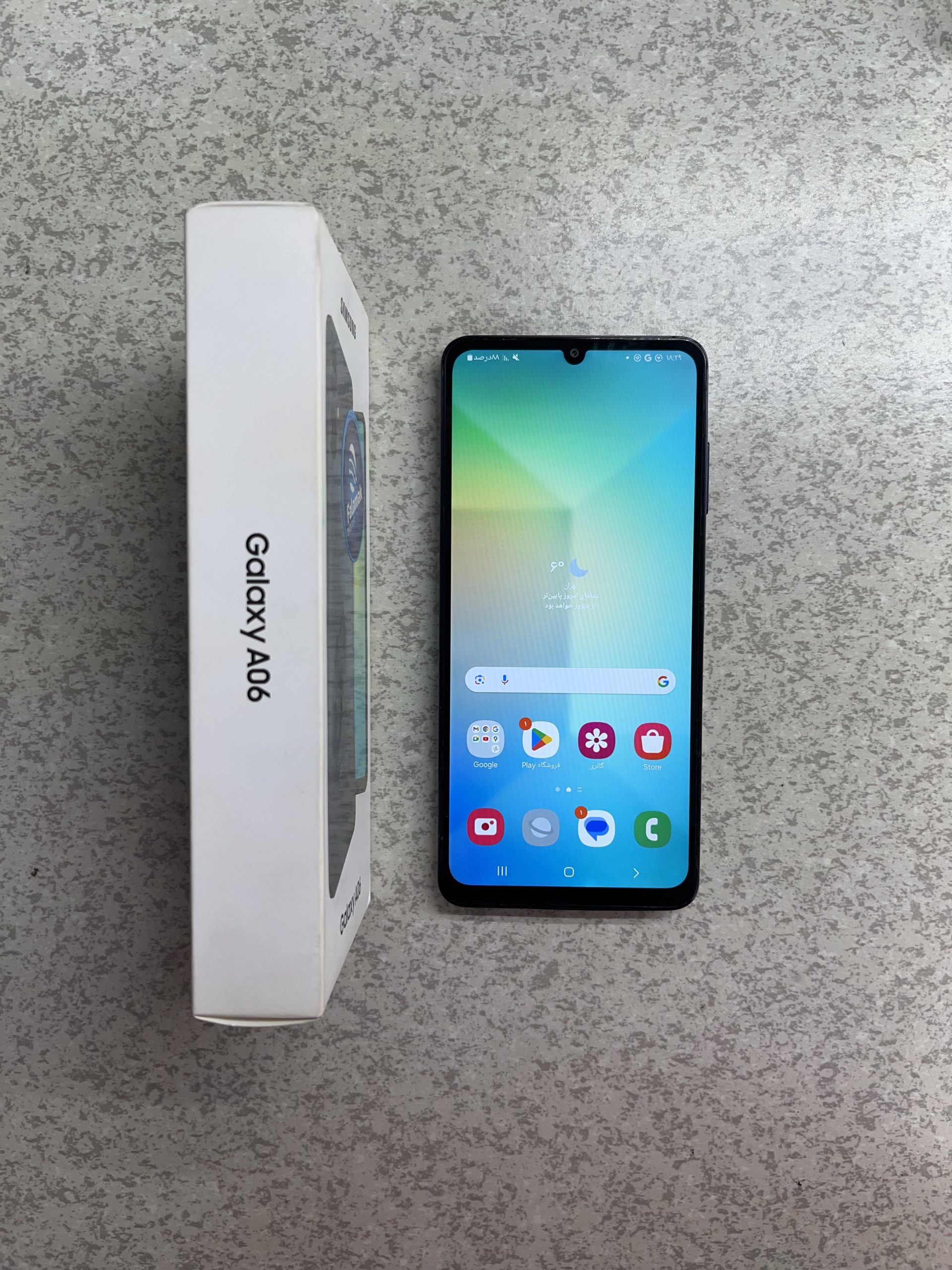 کارکرده-گوشی موبایل سامسونگ مدل Galaxy A06 دو سیم کارت ظرفیت 128 گیگابایت و رم 6 گیگابایت رنگ مشکی0